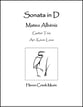 Sonata in D Guitar and Fretted sheet music cover